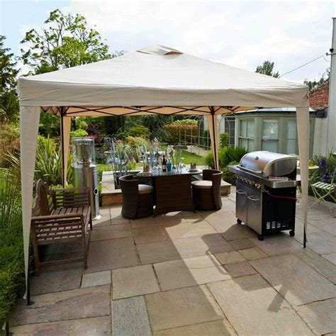 Hamilton 3m x 3m Pop Up Gazebo in Cream | Gazebo, Garden gazebo, Outdoor