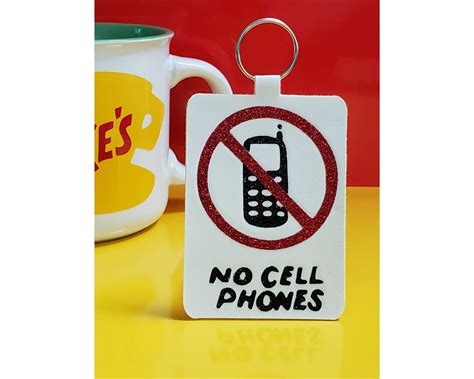 No Cell Phones Sign KEYCHAIN Gilmore Girls Luke's Diner - Etsy
