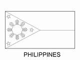 Philippines Coloring Flag Philippine Pages Clipart Colouring Flags  sketch template