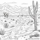 Free Desert Coloring Pages sketch template