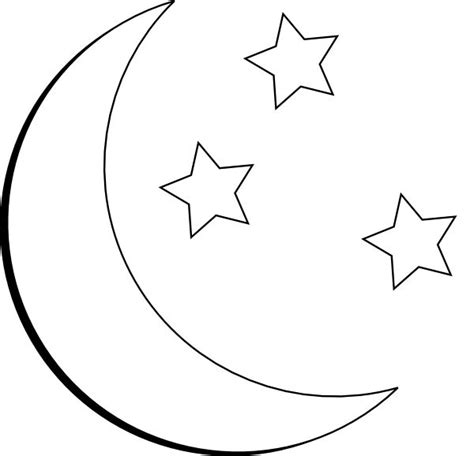 Printable Moon And Stars - Printable Words Worksheets