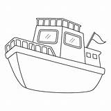 Premium Vector  A Cute And Funny coloring Page Of yacht Provides sketch template