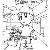 Handy Manny Coloring Pages Pat sketch template