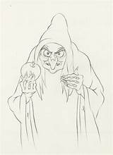 Animation Drawing From Disney’s Snow White 1937 The Old Hag Was One  sketch template