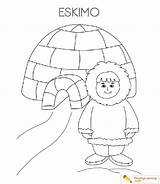 Eskimo Igloo Coloring Page 10  Free sketch template