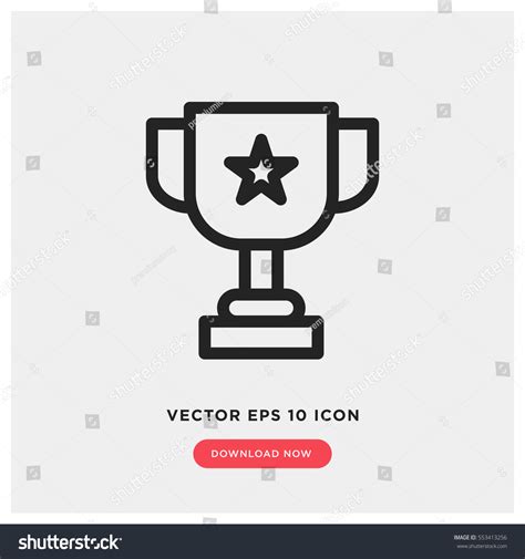 Award Vector Icon Champion Symbol Modern Stock Vector (Royalty Free ...