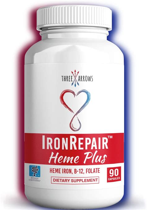 Amazon.com: Iron Repair Plus Heme Iron Supplement, Best Absorption Gentle on Stomach, Monash Low ...