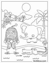 Free Zoo Animal Coloring Pages Realistic sketch template