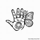 Handprint Coloring Pages  Free & Printable sketch template