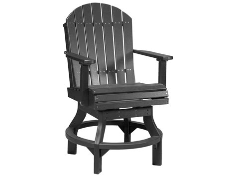 LuxCraft Recycled Plastic Adirondack Swivel Counter Height Chair | PASC ...