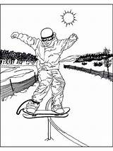 Girl Snowboarding Coloring Pages sketch template