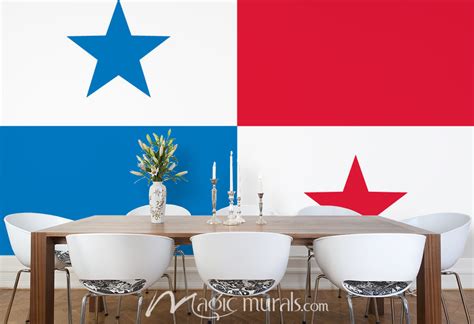 Panama Flag Wallpaper Wall Mural by Magic Murals