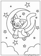 Cute CatNap Coloring Page  Free Printable Pages sketch template