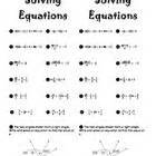 15 CC.8.EE.7b Expressions and Equations (Common Core) ideas | solving linear equations ...