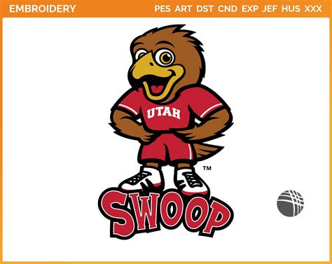 Utah Utes - Mascot Logo (2015) - College Sports Embroidery Logo in 4 ...