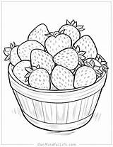 40 Delicious Strawberry Coloring Pages Free Printable  Our Mindful Life sketch template