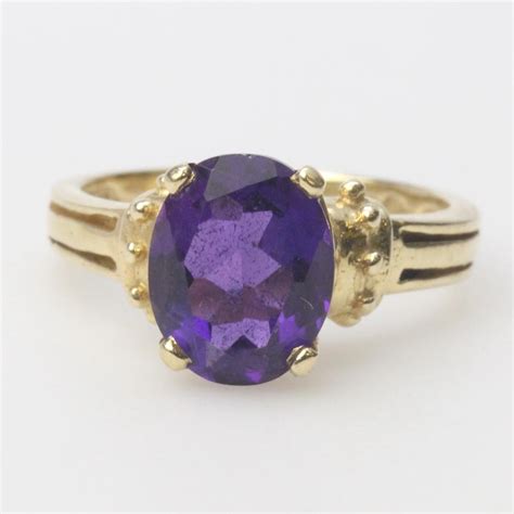 13kt Gold 3.2g Purple Stone Ring | Property Room