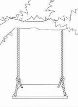 Swing Coloring Page sketch template