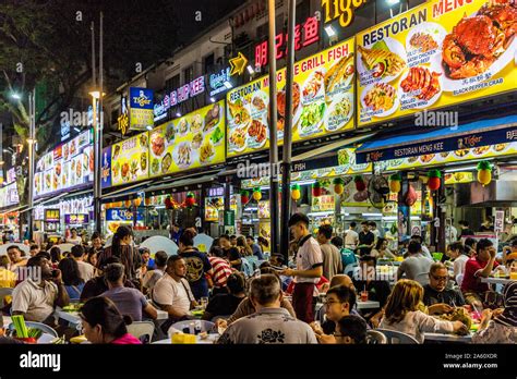 Jalan Alor Night Food Market in Kuala Lumpur, Malaysia, Southeast Asia, Asia Stock Photo - Alamy