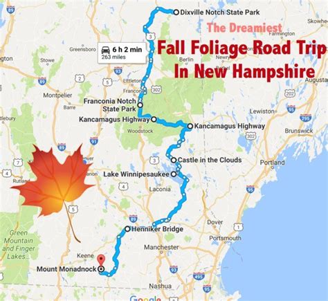 Our journey starts way up north, and takes us all the way down to the Massachusetts border ...