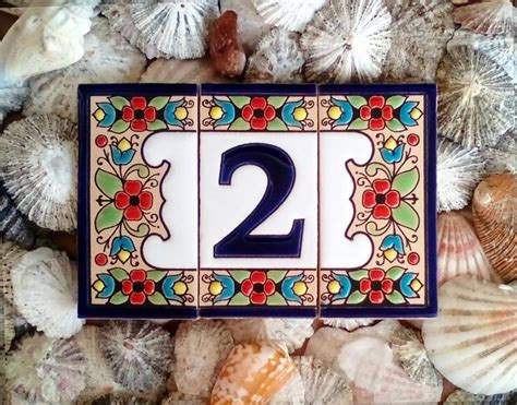 Ceramic House Number Sign Address Plaque Mail Sign House Number House ...