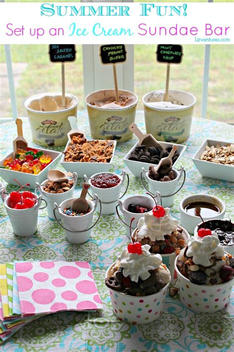 Summer Fun | Set Up an Ice Cream Sundae Bar