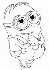 Minions Begging Dave Coloring Page sketch template