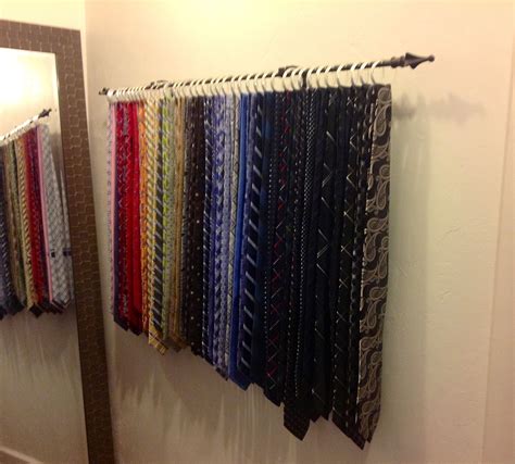 wall mounted tie rack | Tie rack, Tie organization, Tie storage