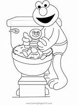 Potty Training Coloring Page sketch template