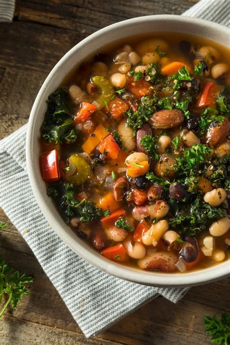 Hearty Mixed Bean Soup (Gluten Free) • The Heritage Cook