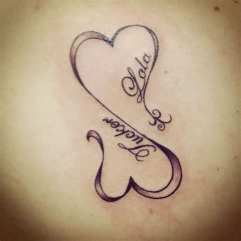 Name tattoos for moms, Heart tattoos with names, Tattoos for kids