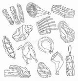 Steak Coloring Page sketch template