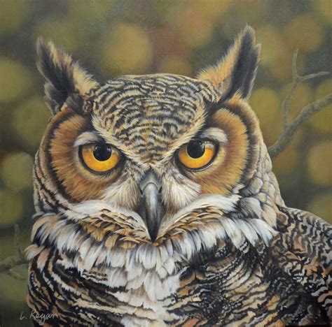 Realistic Owl Painting at PaintingValley.com | Explore collection of ...