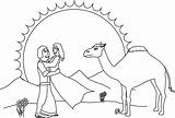 Isaac And Rebekah Coloring Pages Kids sketch template