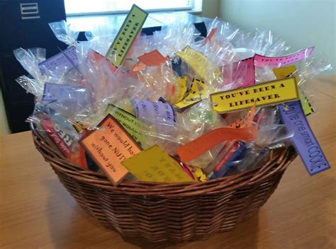 Basket full of candy quotes for employee recognition! | Candy quotes, Employee recognition ...
