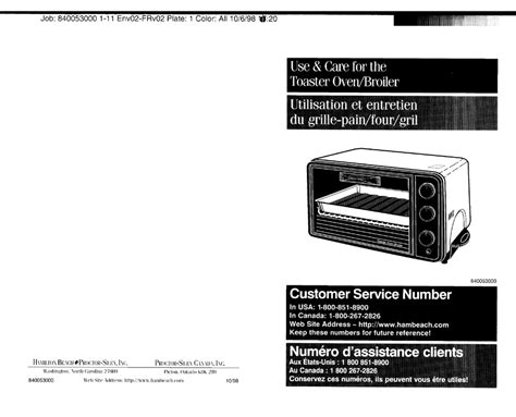 HAMILTON BEACH/PROCTOR SILEX 31410 TOASTER USE & CARE MANUAL | ManualsLib