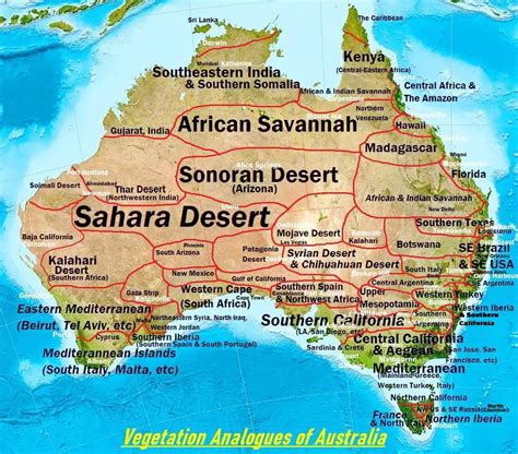 Climate Analogues of Australia - Vivid Maps