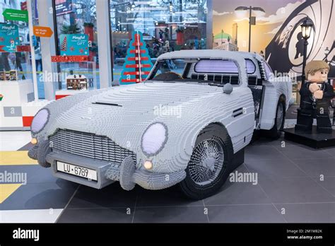 London, UK - 10 December 2022, A Life-Size Aston Martin DB5 Made of ...