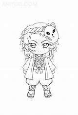 Kimetsu No Yaiba Sabito Coloring Pages  sketch template