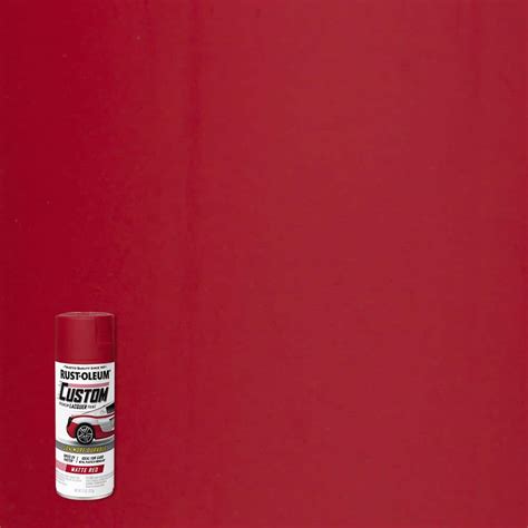Rust-Oleum Automotive 11 oz. Matte Red Custom Lacquer Spray Paint (6-Pack) 311484 - The Home Depot