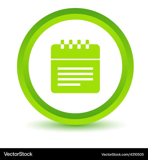 Green calendar icon Royalty Free Vector Image - VectorStock