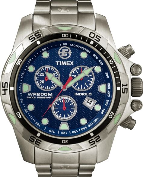 Buy Timex Expedition Chronograph Blue Dial Men's Watch - T49799 at Amazon.in