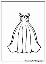 Beautiful Dress Coloring Page Free Printable Pages For Kids  sketch template