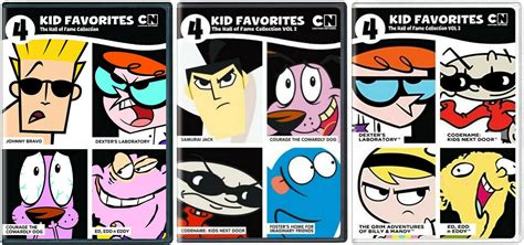 4 Kid Favorites Cartoon Network The Hall of Fame Collection Vol 1-3 NEW ...