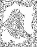 Cowboy Boots Coloring Pages Free sketch template