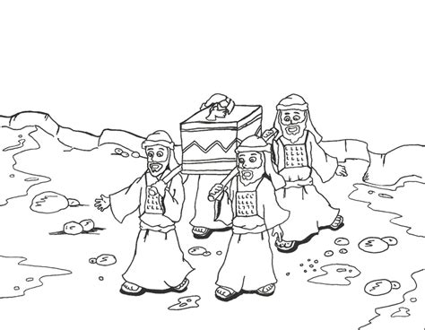 Coloring Page Of Israelites Crossing The Jordan River - Coloring Home