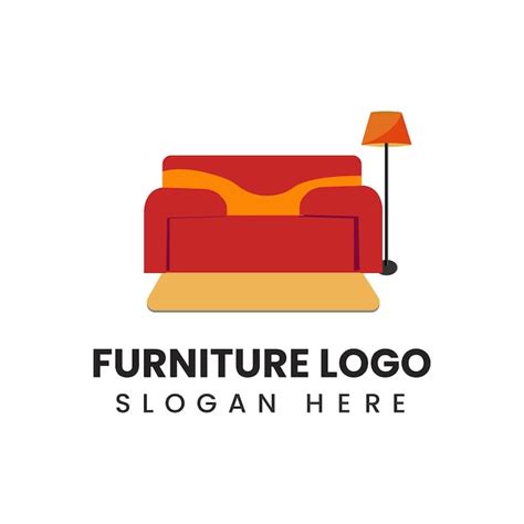 Premium Vector | Modern home furniture logo design vector template