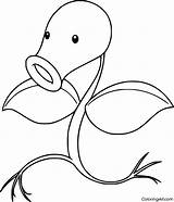 Bellsprout Coloring Page  ColoringAll sketch template