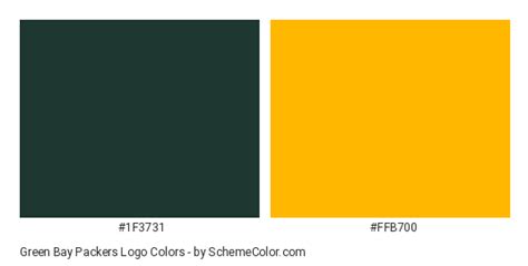 Green Bay Packers Logo Color Scheme » Brand and Logo » SchemeColor.com