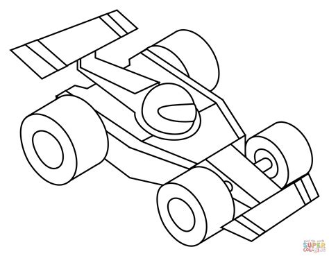 Race Car Flag Coloring Pages